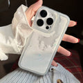Dynamic snowflake star quicksand case for iphone 18, apple 17 pro max transparent protective cover 16