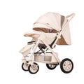 Baby stroller high view sit and lie down lightweight foldable four-wheel rubber two-way large space baby stroller