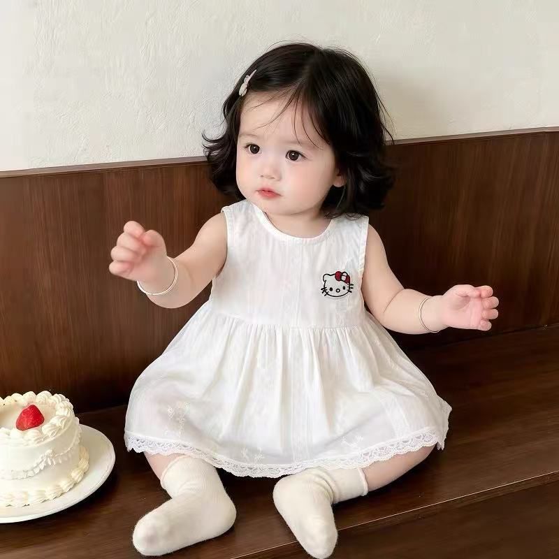 Summer baby skirt summer baby one-piece clothes baby thin super cute sweet princess bag butt clothes for small months