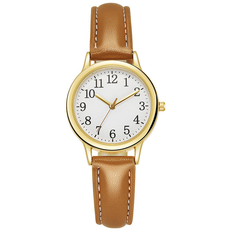 new arrivalcasual digital fashion women's quartz watch small leather belt women's watch women's watch