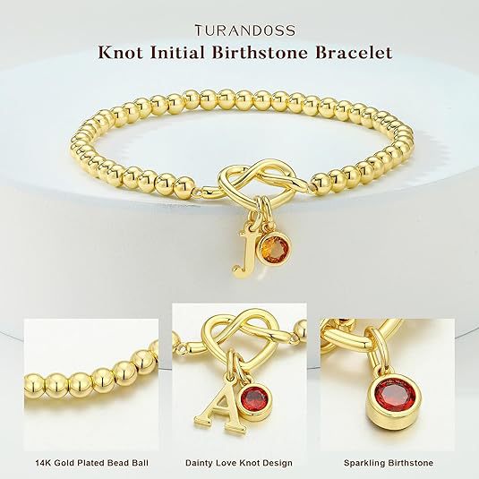 New arrivalfashion cross-border february zircon cross copper plated 14k gold pendant round beads beaded bracelet fashion jewelry