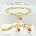New arrivalfashion cross-border february zircon cross copper plated 14k gold pendant round beads beaded bracelet fashion jewelry