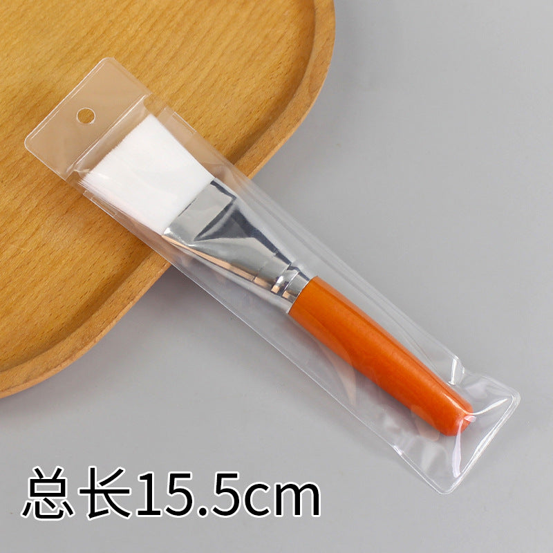 Beauty silicone brush facial mask brush makeup brush soft bristle head brush mud mask beauty tool fan-shaped fruit acid brush