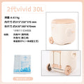 Ice master red wine barrel trolley with wheels - camping wine cooler, outdoor picnic cold drink insulated box, mid-autumn festival gift set