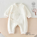 Babibele baby clothes autumn winter new arrival one-piece quilted clothes infant clothes long sleeves side-breasted hairy
