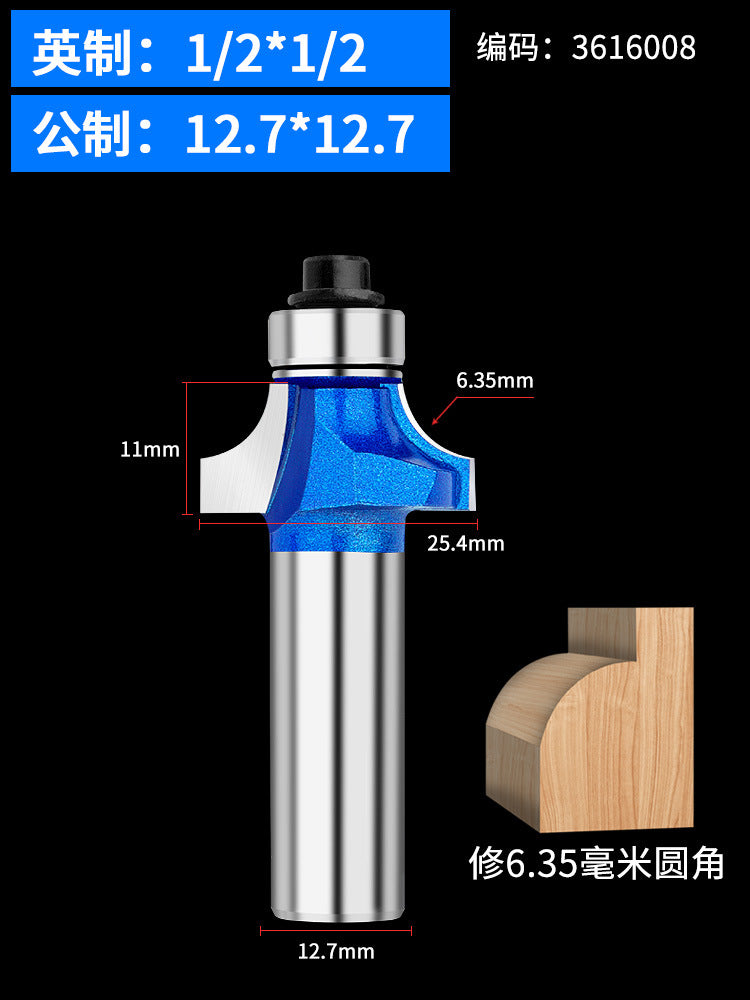 Rounded Knife Woodworking Trimming Semicircular Edge Arc Trimming Machine Burr Edge Bakelite Milling and Grooving R Chamfering Engraving Machine Gong Knife