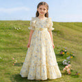 Girls' chiffon dress - new  summer collection - printed beach dress - vacation style - kids' dress - in stock & ready to ship (dropshipping available)