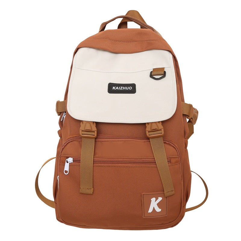 New large-capacity sturdy and durable backpack, schoolbag, high school student fashion trend backpack, computer bag