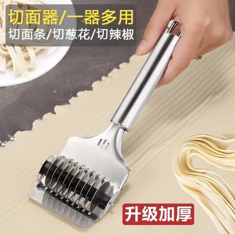 Stainless steel manual noodle cutter for home noodle cutter meat sandwich slicer thousand layer cake special knife noodle cutter