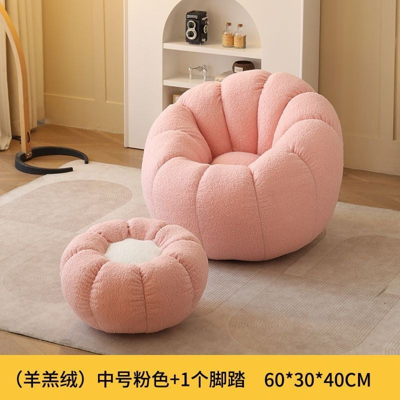 Lazy sofa detachable washable single and double can lie down and sleep lazy nest chair for home small apartment balcony casual bean bag