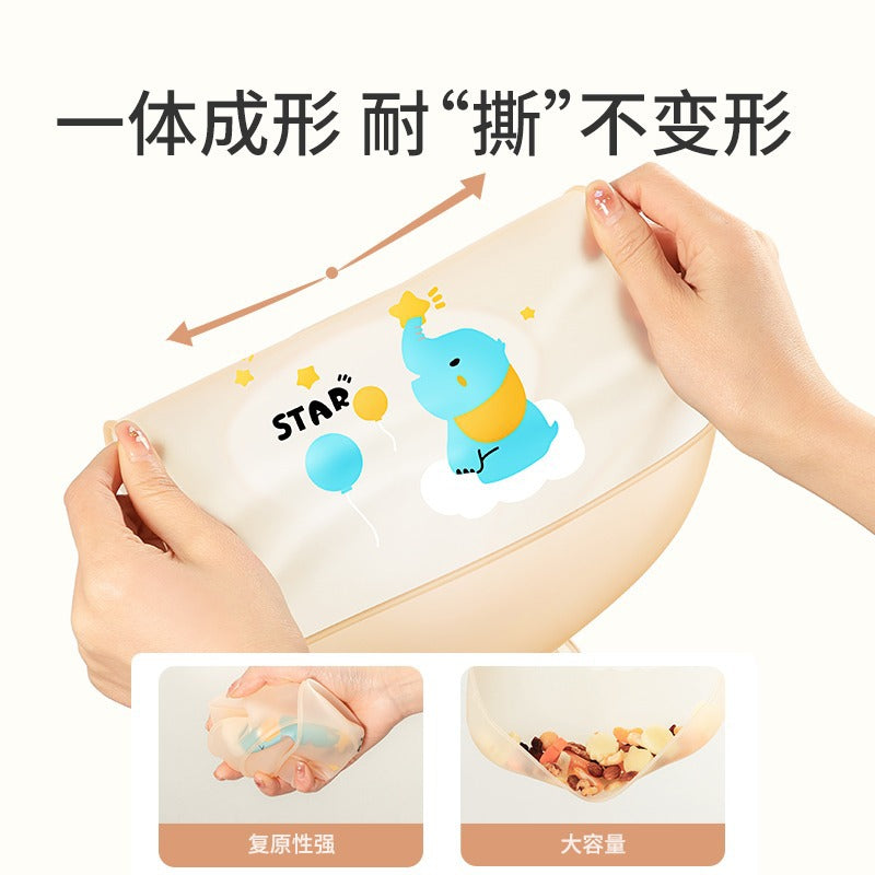 Baby eating bib waterproof silicone rice bib kids soft feeding bib baby anti-dirty feeding saliva bib