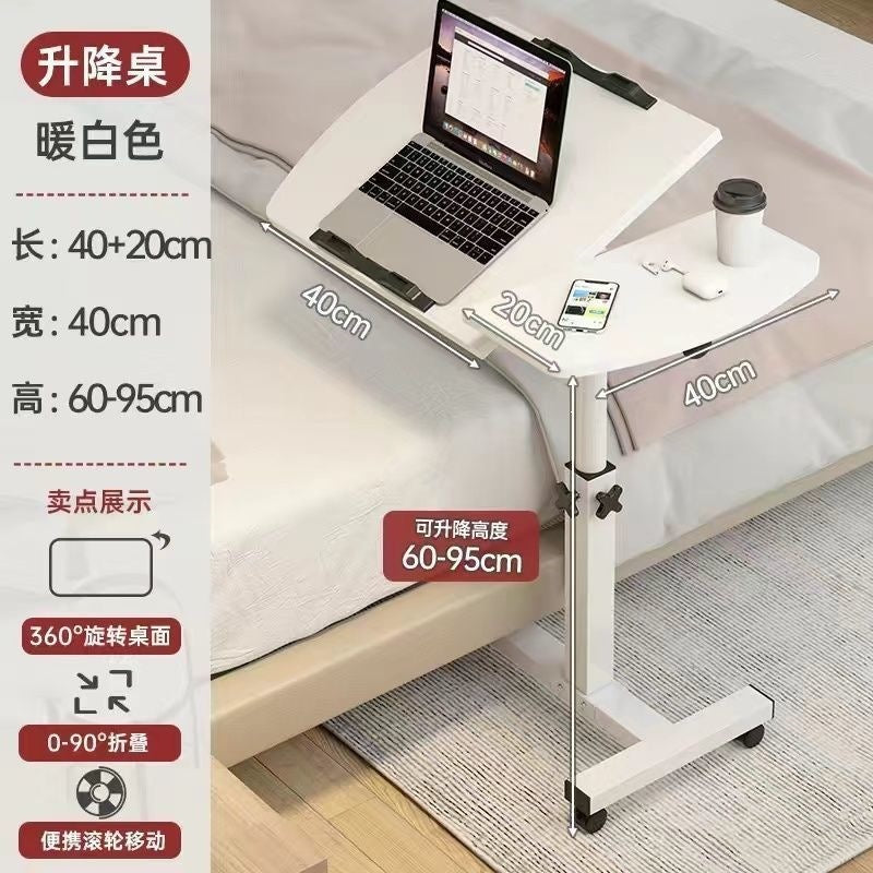 foldable computer desk stand floor reading puzzle stand lazy simple adjustable movable bedside table