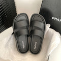 Women's double strap sandals - 2024 summer new arrival - outdoor beach thick sole slides - wholesale breathable lightweight sandals