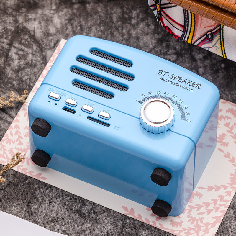 Wireless retro speaker outdoor portable bluetooth speaker little prince mini card radio ft-bt01plus