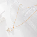 European and american cross-border e-commerce new jewelry: autumn/winter fashion pearl cross pendant versatile diamond-encrusted fishtail necklace for women