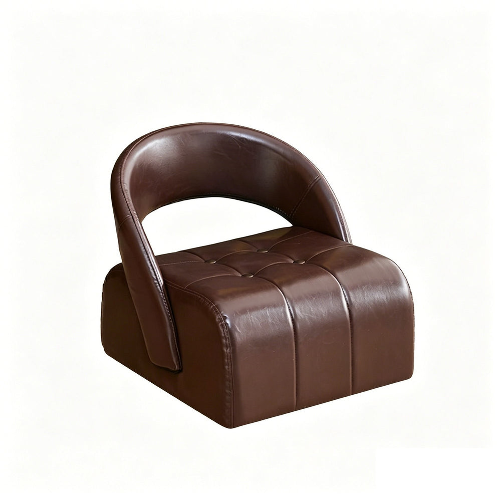 Swivel stool small stool living room for home low stool accessible luxuryclassy shoe changing stool movable leather back stool