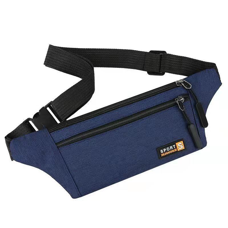New fanny pack women's large-capacity multi-function anti-splashing water cashier business bag outdoor travel fashion mobile phone bag men