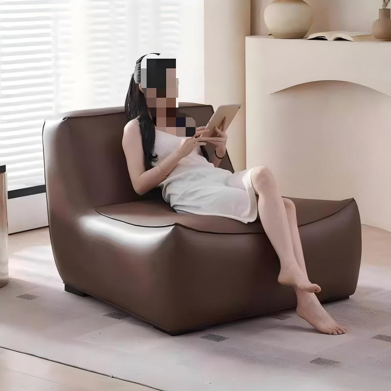 Italian lazy sofa living room can lie down and sleep bean bag sofa for home balcony leather sofa balcony double lounge chair