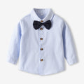 Boys' striped long-sleeve shirt - new spring/autumn collection - kids' dress shirt - toddler turn-down collar top - european & american style - export quality children's clothing - cross-border e-commerce