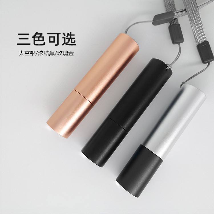 LED mini flashlight oral inspection small light built-in lithium USB charging portable work strong light remote light flashlight