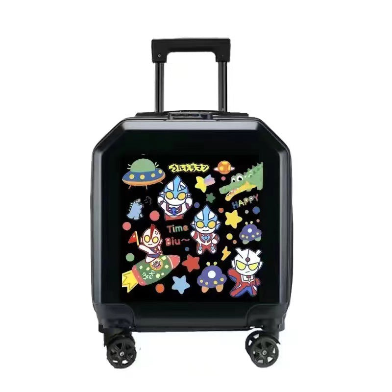 Cross-border 18-inch children's suitcase, student trolley case can be customized LOGO pattern cartoon gift box manufacturer wholesale