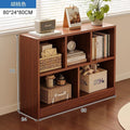 Bookshelf storage rack simple floor-standing wall-mounted storage cabinet rental house multi-layer living room for home bedroom small bookcase