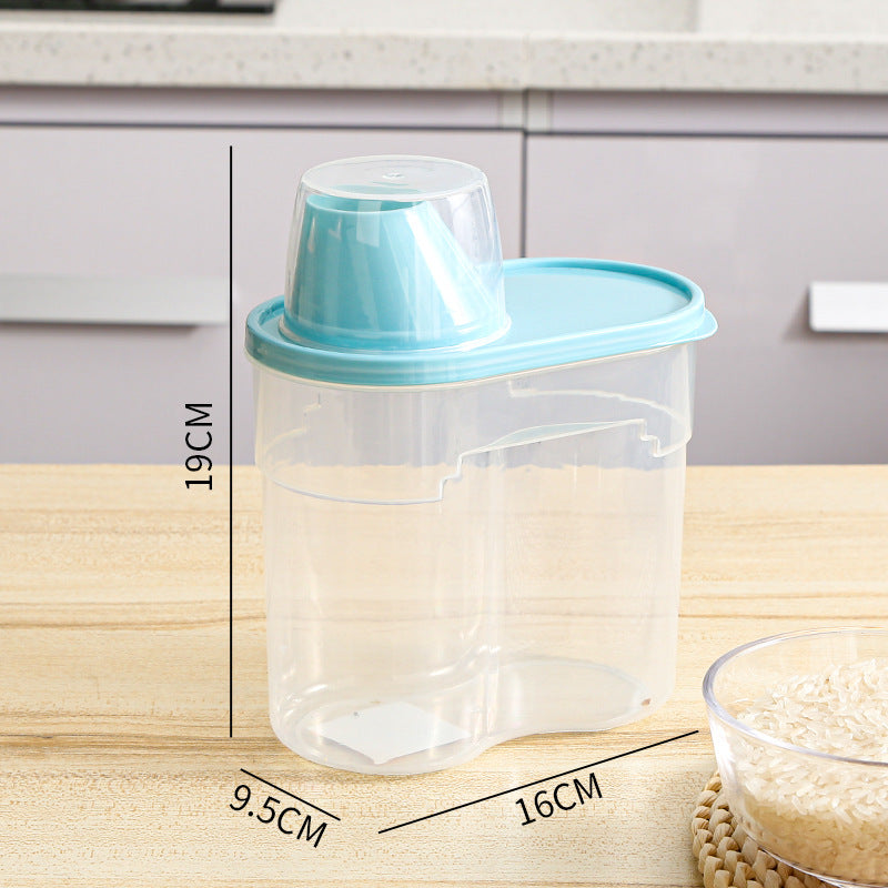 Refrigerator Side Door Grains Storage Box Cereals Candy Milk Powder Coffee Sealed Storage Tank Seasoning Sealed Tank