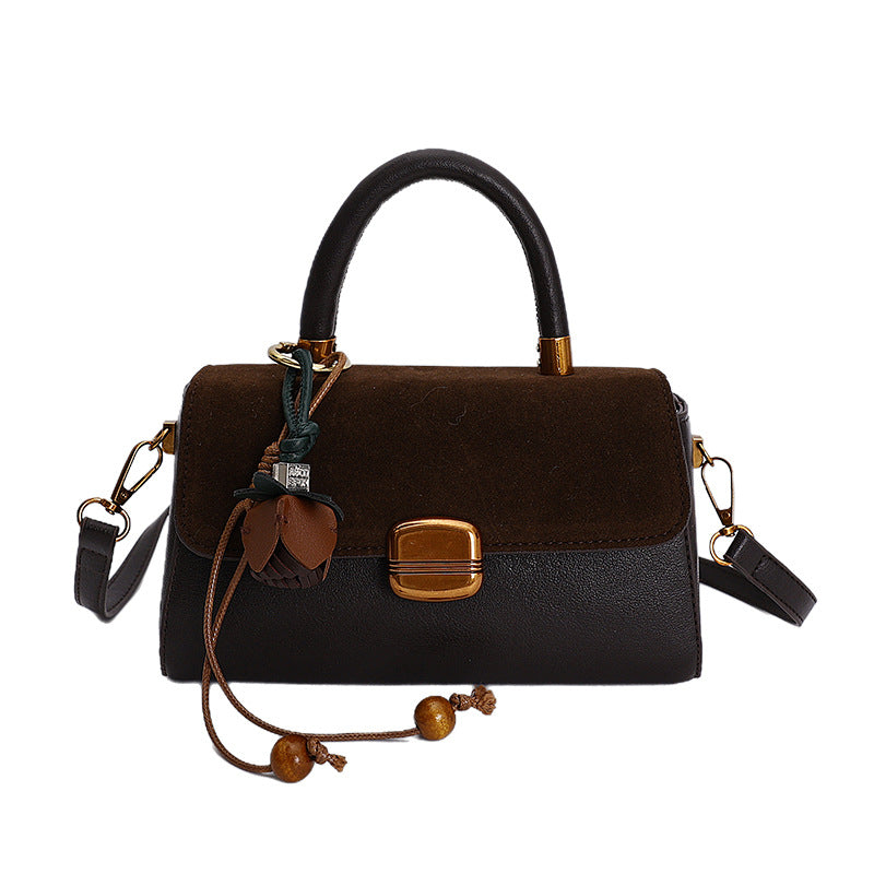 new 2025 autumn shoulder bag - minimalist and stylish small square bag in trendy "maillard" colors - versatile crossbody bag