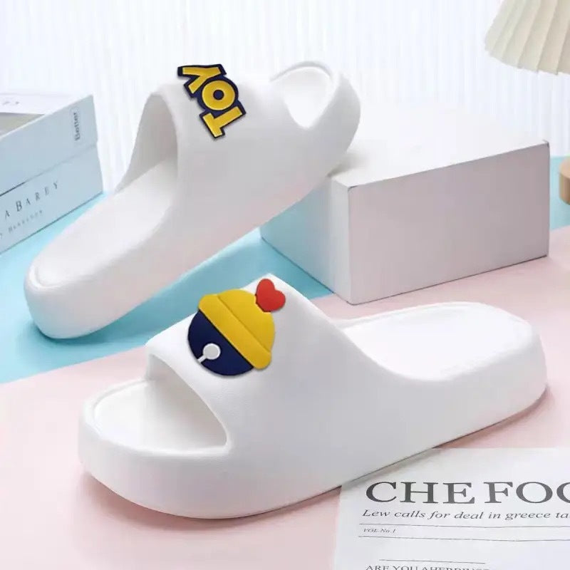 2026 new women's summer slippers - cloud-like comfort, soft sole, casual home wear, thick-soled one-strap slides for bathroom use