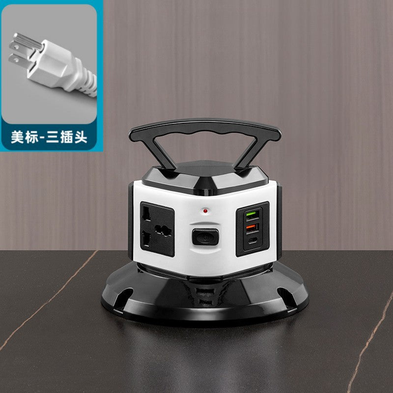 Vertical socket british standard hong kong multi-function usb universal power strip european standard household power supply american standard american