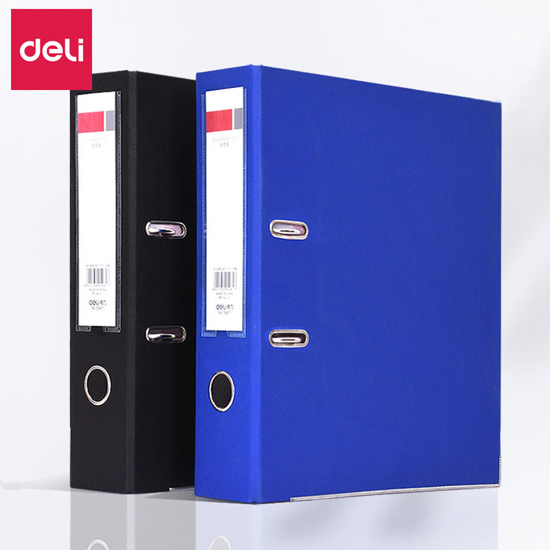 Deli Quick Fishing Clip 2 Inch 3 Inch Cardboard Folder A4 Paper Folder 2 Hole Folder D Type Folder Stationery Wholesale