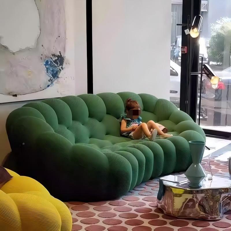 Compressed sofa single football sofa bubble sofa living room balcony casual popular curved special shaped sofa