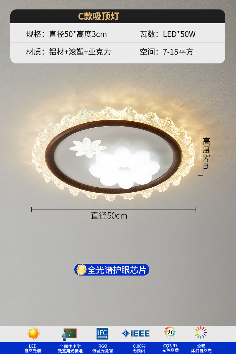 Bedroom light ceiling light new cartoon star eye protection children's room lighting modern warm and romantic led room light