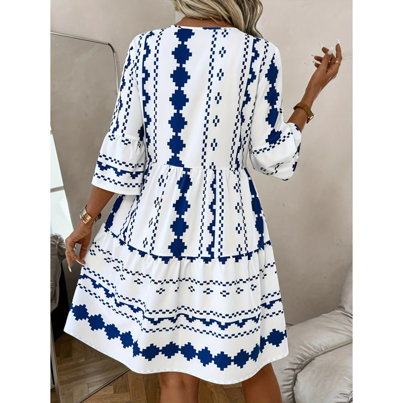 listing: new  women's original bohemian style printed dress
