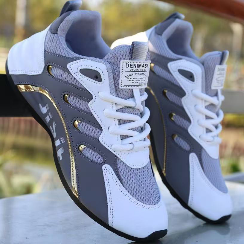 Men's shoes 2025 winter new low-top sneakers korean style versatile men's casual shoes soft sole comfortable dad shoes