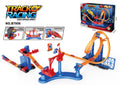 370cm pull-back 2-racer rotating track (with airplane, includes lifting pendulum)