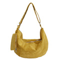 Fall and winterfashionable shoulder bag for women stylisheasiest for match coin small bag large capacity pure color suede tote bag