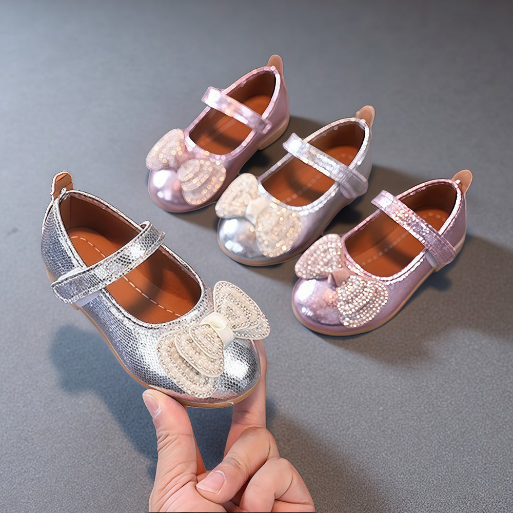Girls' princess shoes, spring/autumn leather shoes for baby girls, new summer soft-soled children's shoes, toddler shoes, baby single shoes for summer