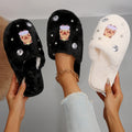 Cute capybara slippers for kids and adults - fluffy, flat, cartoon-style cotton slippers for indoor and outdoor use, keeping you warm and cozy