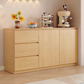 Solid wood sideboard casual cabinet wall-mounted all-in-one locker for home tea cabinet balcony storage cabinet kitchen cupboard
