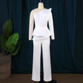 Am220928 designer patchwork beading jumpsuit slimming look banquet dress outfits for women