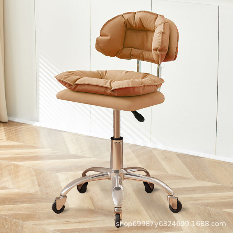 Beauty Chair Nail Art Eyelash Stool Barber Shop Backrest Lifting Chair Household Girls Bedroom Dressing Stool