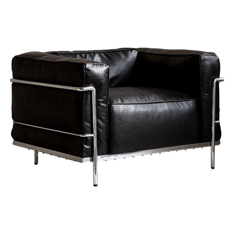 Nandi lc3 genuine leather sofa le corbusier medieval designer bauhaus living room italian minimalist single row sofa