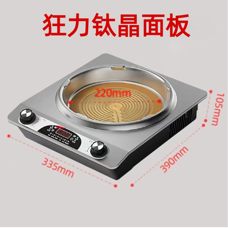 High-power 5000w induction cooker: commercial-grade, multi-functional electric ceramic cooktop for hot pot, stir-fry, and more - fast heating, direct from the manufacturer