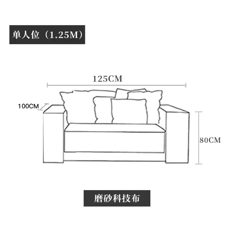 Italian high-end technology fabric sofa, budapest living room, special-shaped corner, modern minimalist curved no-wash sofa
