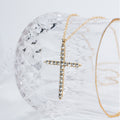 Wholesale "instagrammable" cross necklaces - cross-border amazon trendy, unique, high-end diamond-studded jewelry sweater chains for women