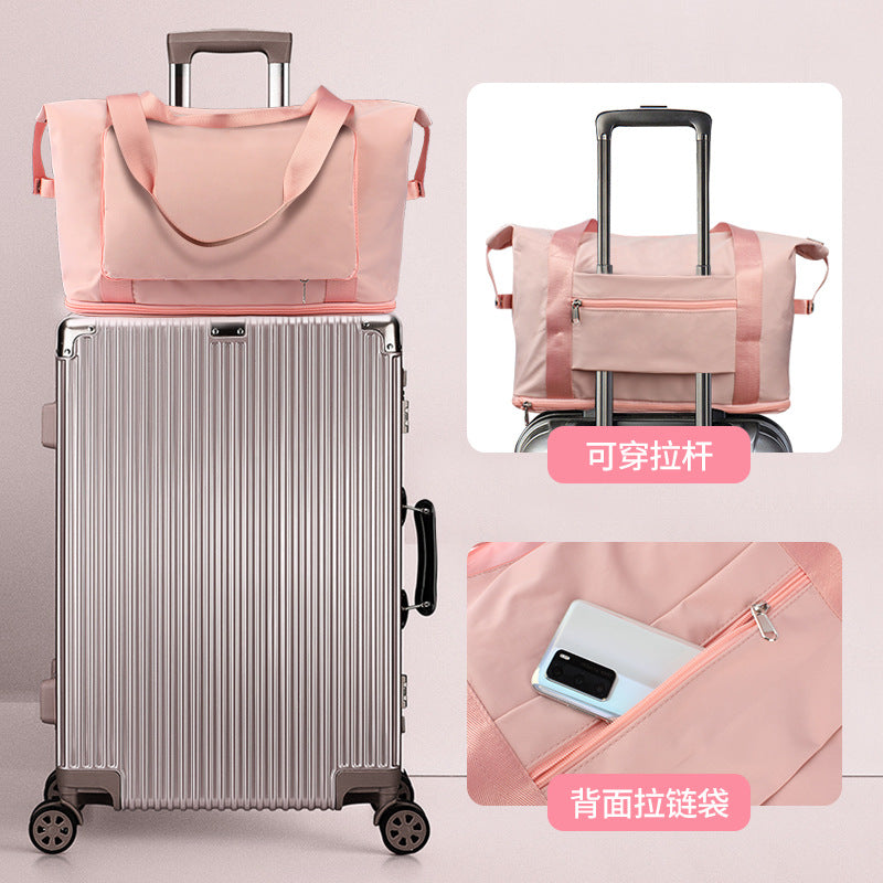 New Women's Lightweight Tote Bag Large Capacity Sports Yoga Fitness Bag Foldable Mountaineering Hiking Travel Bag