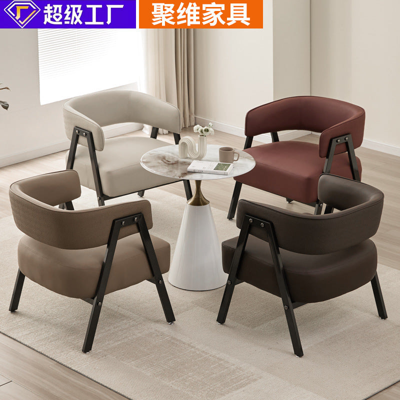 European style accessible luxury personalizedcasual negotiation chair source factory manufacturer wholesale single cat scratching leather casual sofa chair