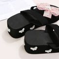 Plus size drag female students spring and summer outweark-style flip-flop sandals flower rhinestone drag ins pearl eva beach shoes