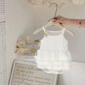 Summernew arrivalinfant outwear suspender bag butt shirt baby girl cute suspender cartoon bag butt skirt crawling suit summer